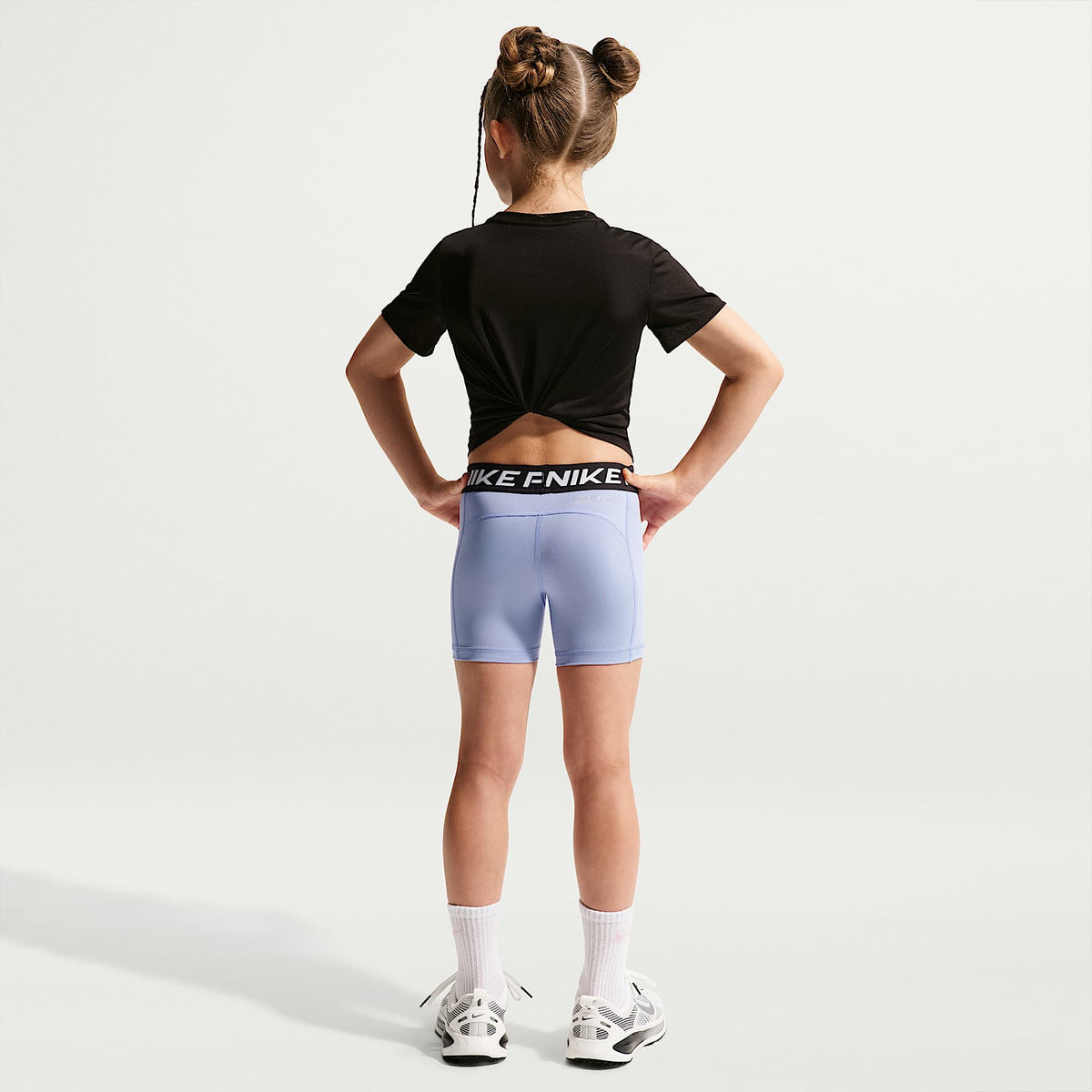 Shorts Dri-FIT para niños talla pequeña Nike Pro – Cardo claro – vista 5