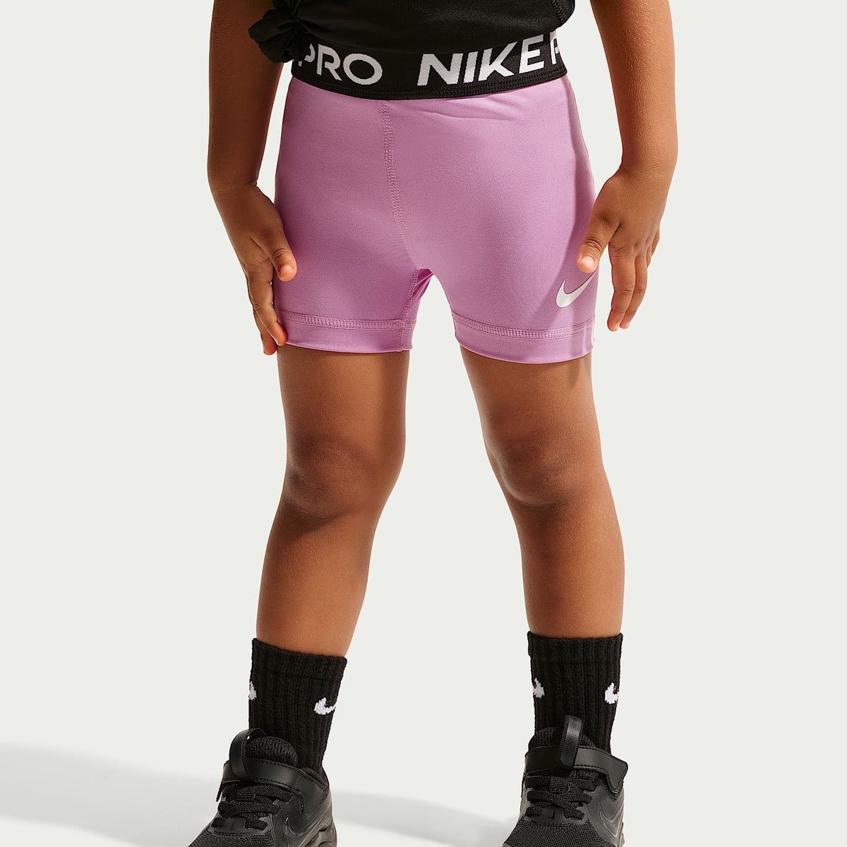 Shorts Dri-FIT infantiles Nike Pro – Morado – vista 2