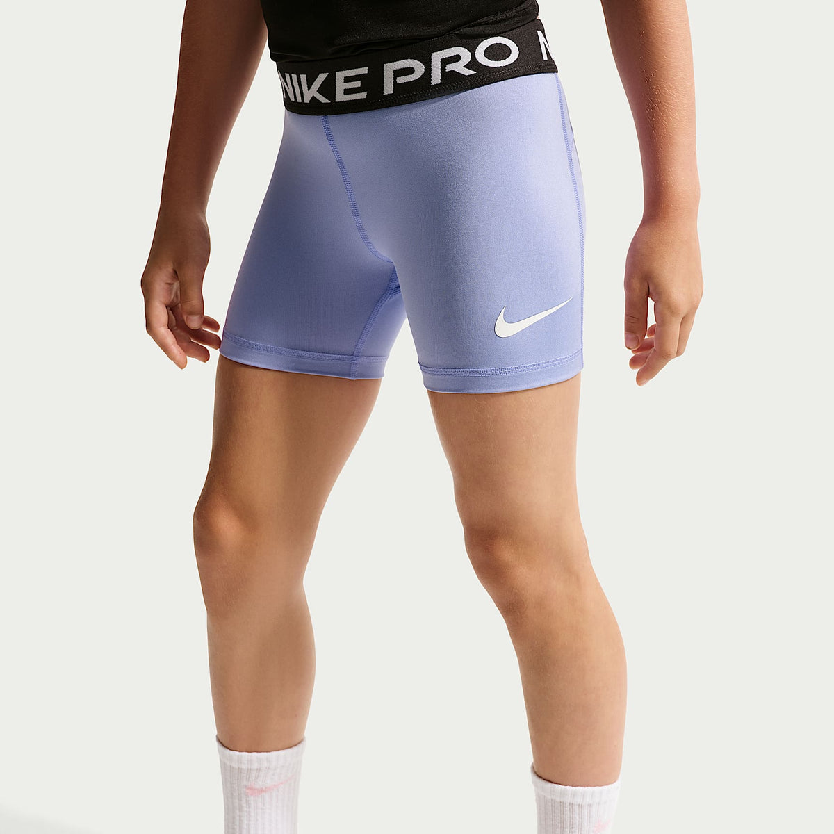 Shorts Dri-FIT para niños talla pequeña Nike Pro – Cardo claro – vista 2