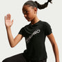 Playera de manga corta Dri-FIT para niña talla grande Nike Pro – Negro – vista 3