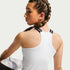 Camiseta de tirantes Dri-FIT para niñas talla grande Nike Pro – Blanco/Negro/Negro – vista 2