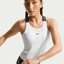 Camiseta de tirantes Dri-FIT para niñas talla grande Nike Pro – Blanco/Negro/Negro – vista 3