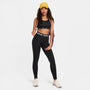 Leggings para niña talla grande Nike Pro Dri-FIT – Negro/Blanco – vista 6