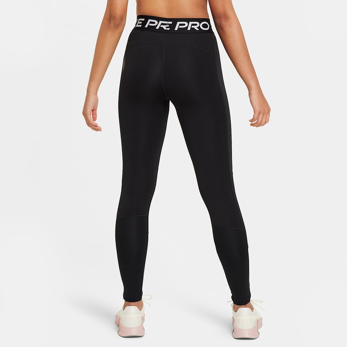 Leggings para niña talla grande Nike Pro Dri-FIT – Negro/Blanco – vista 2