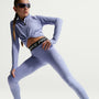 Leggings para niña talla grande Nike Pro Dri-FIT – Cardo claro/Negro/Blanco – vista 4