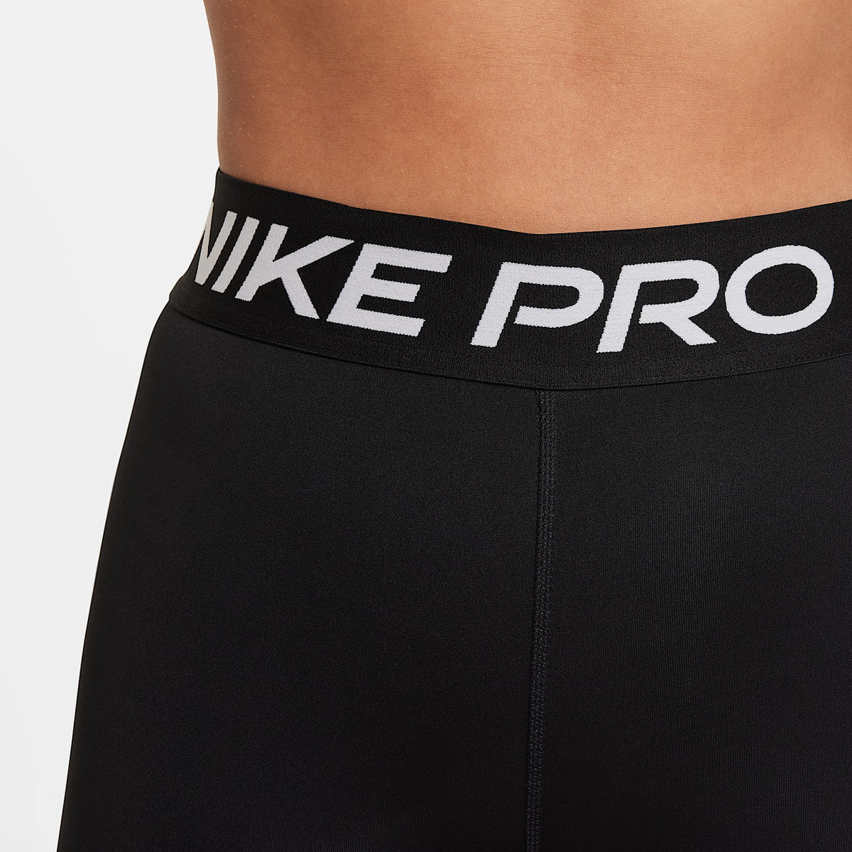 Leggings para niña talla grande Nike Pro Dri-FIT – Negro/Blanco – vista 3