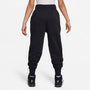 Pants ajustados de cintura alta para niñas talla grande Nike Sportswear Club Fleece – Negro/Negro/Blanco – vista 2
