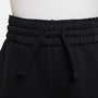 Pants ajustados de cintura alta para niñas talla grande Nike Sportswear Club Fleece – Negro/Negro/Blanco – vista 3