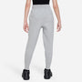 Pants ajustados de cintura alta para niñas talla grande Nike Sportswear Club Fleece – Gris oscuro jaspeado/Gris básico/Blanco – vista 2