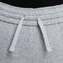 Pants ajustados de cintura alta para niñas talla grande Nike Sportswear Club Fleece – Gris oscuro jaspeado/Gris básico/Blanco – vista 3
