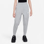 Pants ajustados de cintura alta para niñas talla grande Nike Sportswear Club Fleece – Gris oscuro jaspeado/Gris básico/Blanco – vista 1