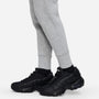 Pants ajustados de cintura alta para niñas talla grande Nike Sportswear Club Fleece – Gris oscuro jaspeado/Gris básico/Blanco – vista 5