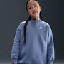 Sudadera oversized para niños talla grande Nike Sportswear Club Fleece – Índigo mundial/Blanco – vista 2