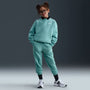 Sudadera oversized para niños talla grande Nike Sportswear Club Fleece – Cañón/Cañón/Blanco – vista 4