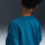 Sudadera oversized para niños talla grande Nike Sportswear Club Fleece – Verde abismo/Blanco – vista 5
