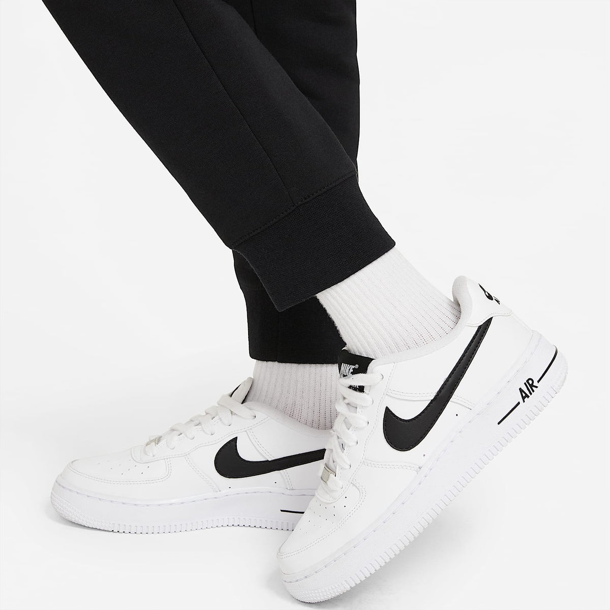 Pants para niña talla grande Nike Sportswear Club Fleece – Negro/Blanco – vista 5