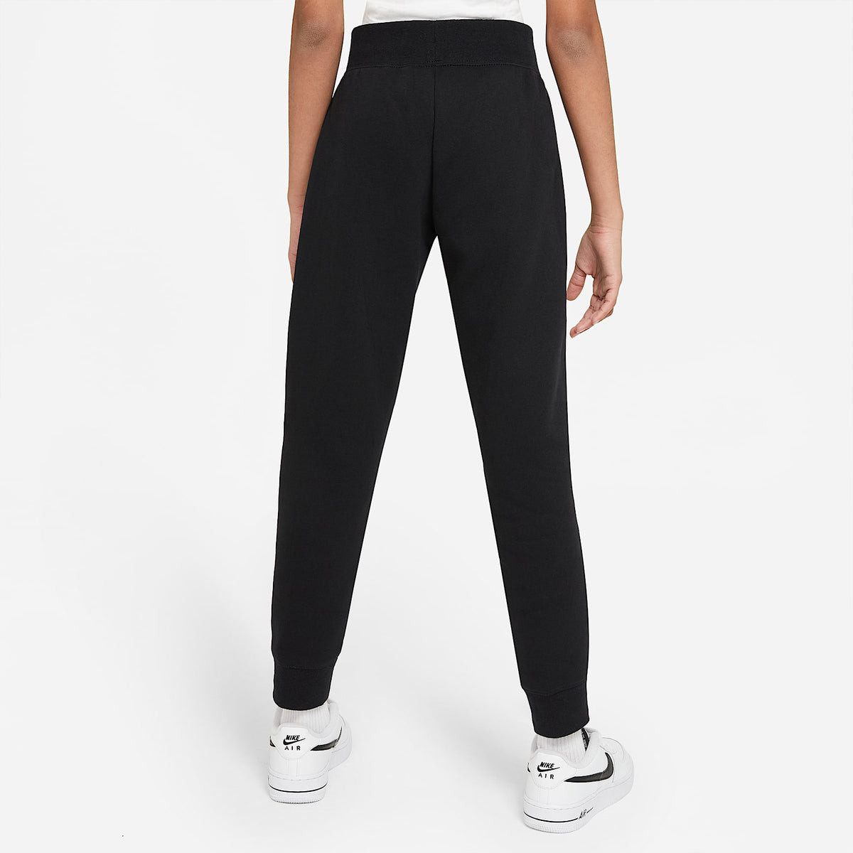 Pants para niña talla grande Nike Sportswear Club Fleece – Negro/Blanco – vista 2