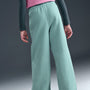 Pants de pierna ancha para niña Nike Sportswear Club Fleece – Cañón/Cañón/Blanco – vista 3