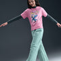 Pants de pierna ancha para niña Nike Sportswear Club Fleece – Cañón/Cañón/Blanco – vista 5