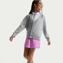 Falda de French Terry para niñas talla grande Nike Sportswear Club – Magenta claro/Magenta claro/Blanco – vista 4