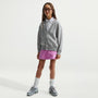 Falda de French Terry para niñas talla grande Nike Sportswear Club – Magenta claro/Magenta claro/Blanco – vista 1