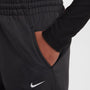 Pants de tejido Woven de pierna ancha para niña talla grande Nike Sportswear – Negro/Blanco – vista 4