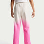 Pants holgados para niña talla grande Nike Sportswear Studio Fleece – Vela/Rosa alegre – vista 3