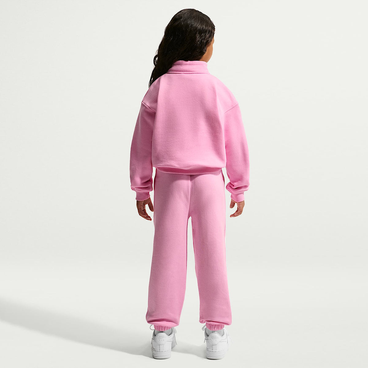 Pants holgados Studio Fleece para niños talla pequeña Nike Sportswear – Rosa amanecer – vista 5