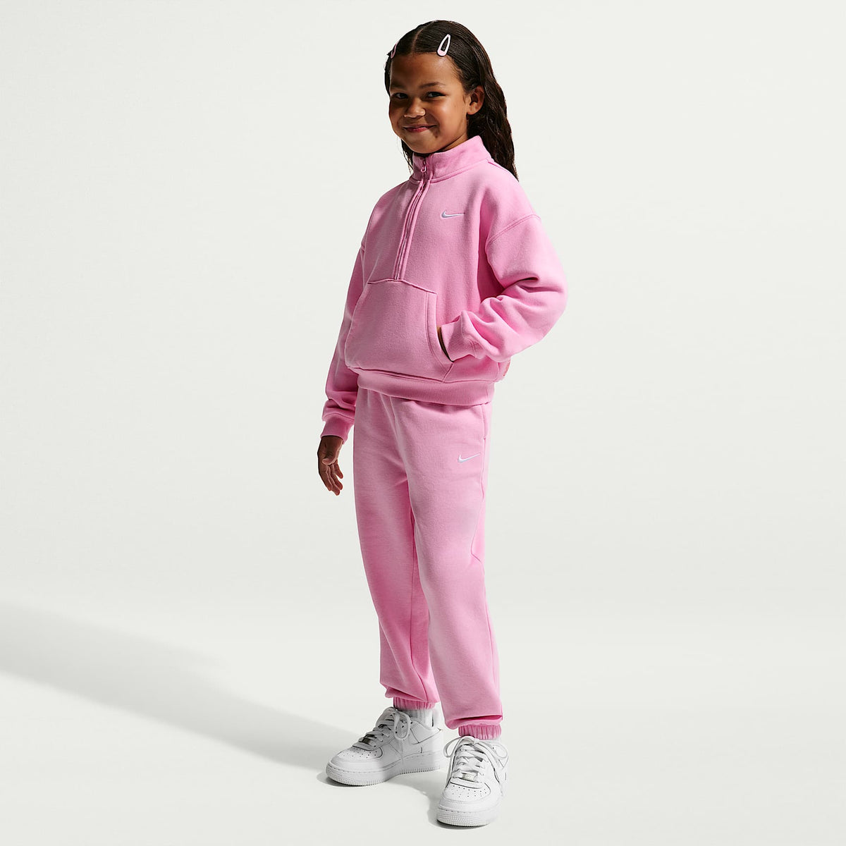 Pants holgados Studio Fleece para niños talla pequeña Nike Sportswear – Rosa amanecer – vista 1