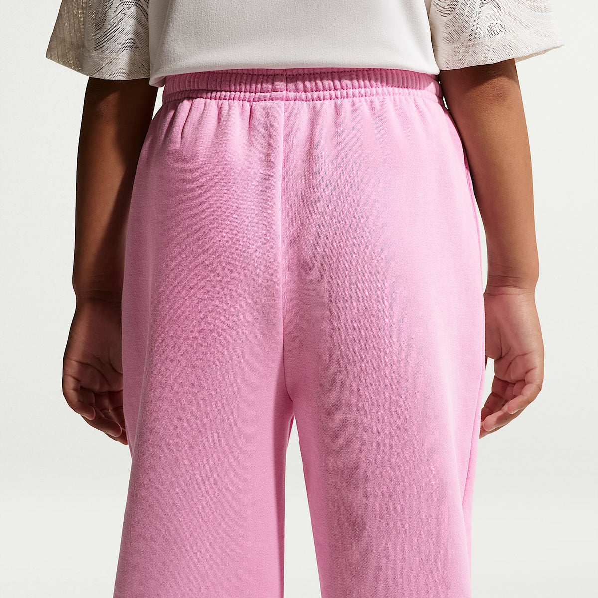 Pants holgados Studio Fleece para niños talla pequeña Nike Sportswear – Rosa amanecer – vista 3