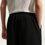 Pants holgados para niña Nike Sportswear Studio Fleece – Negro/Blanco – vista 3