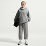 Pants holgados para niña Nike Sportswear Studio Fleece – Gris oscuro jaspeado/Gris partícula/Blanco – vista 1