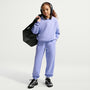 Pants holgados para niña Nike Sportswear Studio Fleece – Cardo claro/Blanco – vista 1