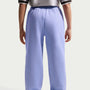 Pants holgados para niña Nike Sportswear Studio Fleece – Cardo claro/Blanco – vista 3