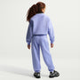 Pants holgados para niña Nike Sportswear Studio Fleece – Cardo claro/Blanco – vista 5