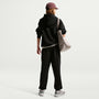 Pants holgados para niña Nike Sportswear Studio Fleece – Negro/Blanco – vista 5