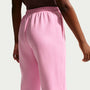 Pants holgados para niña Nike Sportswear Studio Fleece – Rosa amanecer/Blanco – vista 3