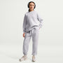 Pants holgados para niña Nike Sportswear Studio Fleece – Abedul jaspeado/Blanco/Blanco – vista 1