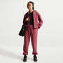 Pants holgados para niña Nike Sportswear Studio Fleece – Rosa humo/Blanco – vista 1