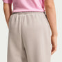 Pants holgados para niña Nike Sportswear Studio Fleece – Gris partícula/Blanco – vista 3