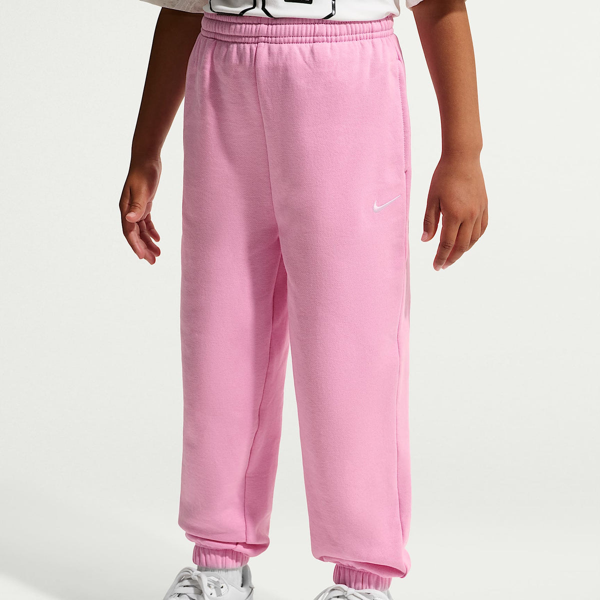 Pants holgados Studio Fleece para niños talla pequeña Nike Sportswear – Rosa amanecer – vista 2