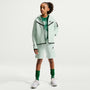 Sudadera con gorro de cierre completo para niña Nike Sportswear Tech Fleece – Verde ligero/Negro/Negro – vista 4