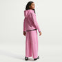 Pants de pierna ancha para niña talla grande Nike Tech Fleece – Rosa amanecer/Negro – vista 5