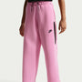Pants de pierna ancha para niña talla grande Nike Tech Fleece – Rosa amanecer/Negro – vista 2