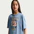 Playera oversized para niña talla grande Nike Sportswear – Azul de trabajo – vista 1