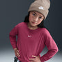 Playera de manga larga para niña talla grande Nike Sportswear Essential – Remolacha dulce – vista 1