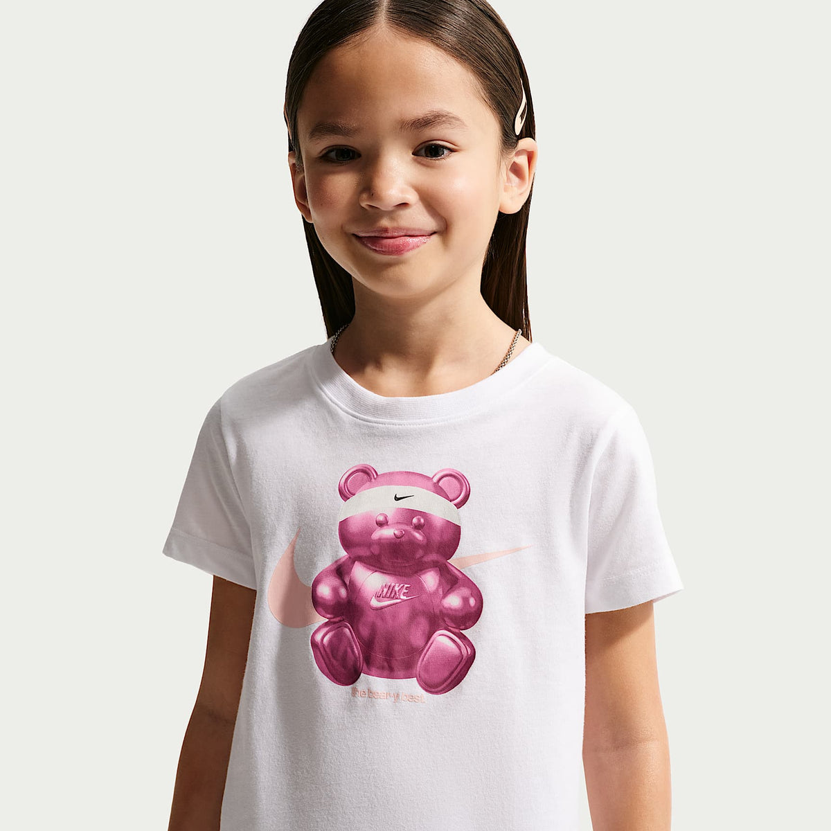 Playera con gráfico para niños talla pequeña Nike Sportswear – Blanco – vista 1