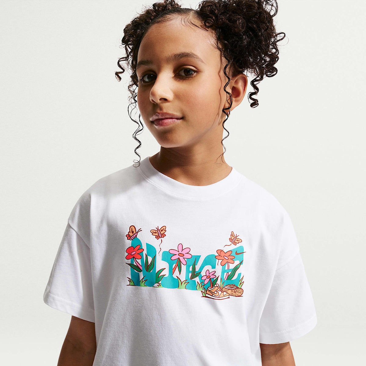 Playera para niña talla grande Nike Sportswear – Blanco – vista 1