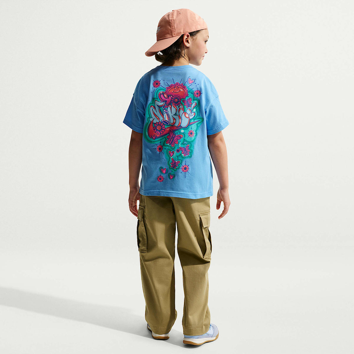 Playera para niños talla grande Nike Sportswear – Azul universitario – vista 5