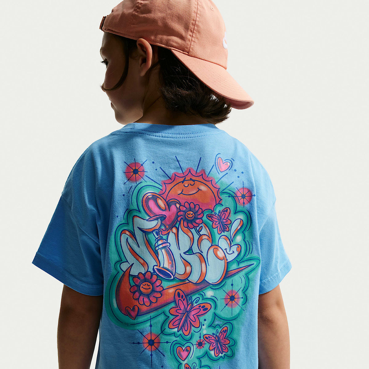 Playera para niños talla grande Nike Sportswear – Azul universitario – vista 1